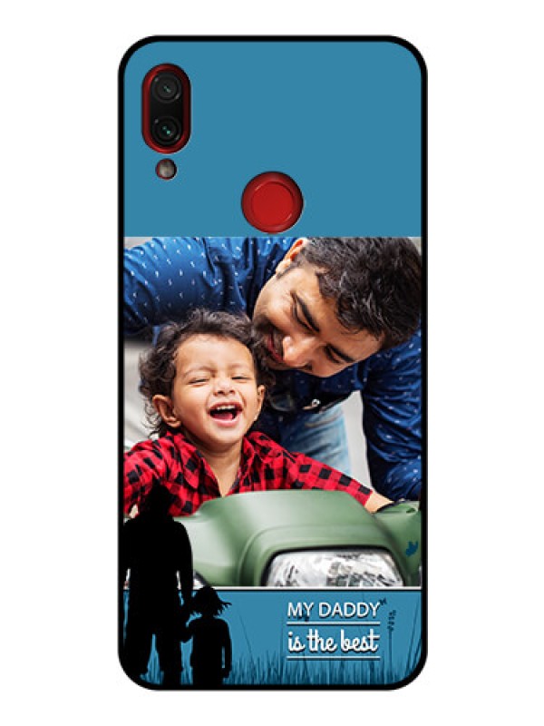 Custom Redmi Note 7 Custom Glass Mobile Case  - Best dad design 