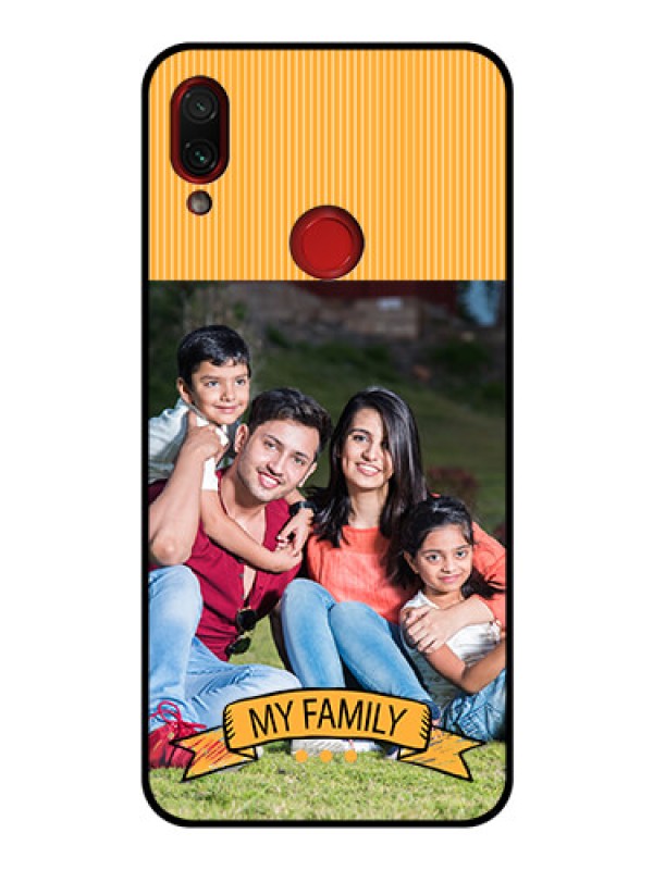 Custom Redmi Note 7 Custom Glass Phone Case  - My Family Design