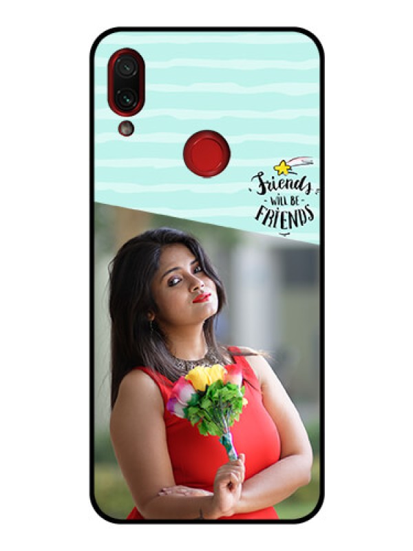 Custom Redmi Note 7 Custom Glass Phone Case  - Friends Picture Icon Design