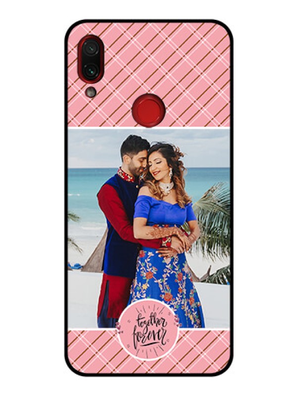 Custom Redmi Note 7 Personalized Glass Phone Case  - Together Forever Design