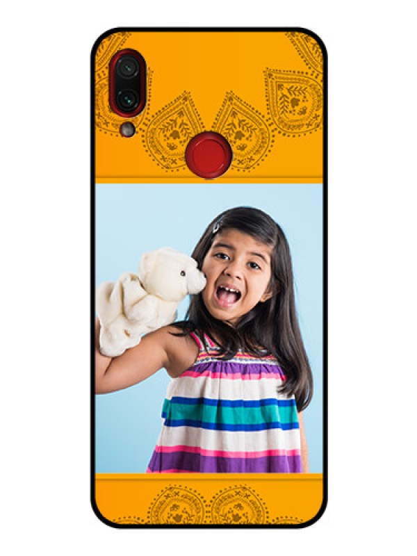 Custom Redmi Note 7 Personalized Glass Phone Case  - Photo Wedding Design 