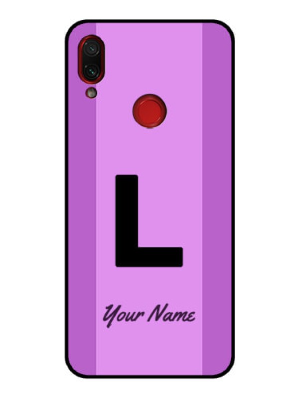 Custom Xiaomi Redmi Note 7 Custom Glass Phone Case - Tricolor custom text Design