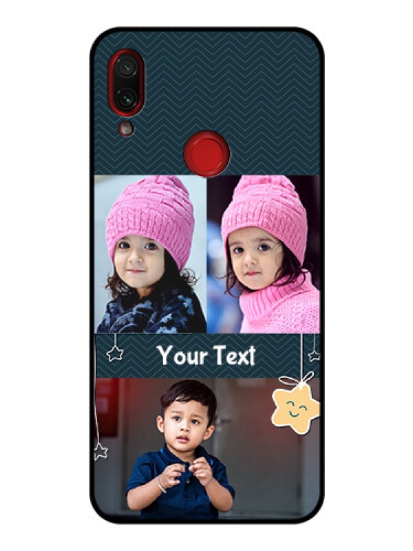 Custom Redmi Note 7S Custom Glass Mobile Case  - Hanging Stars Design