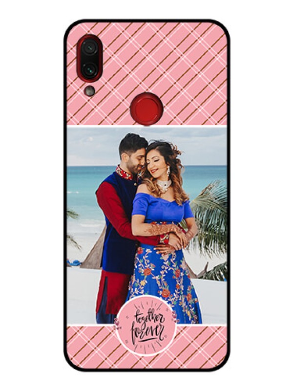 Custom Redmi Note 7S Personalized Glass Phone Case  - Together Forever Design