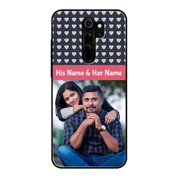 Redmi Note 8 Pro Custom Glass Mobile Case  - Love Symbols Design