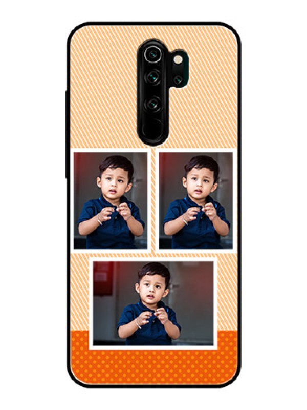 Custom Redmi Note 8 Pro Photo Printing on Glass Case  - Bulk Photos Upload Design