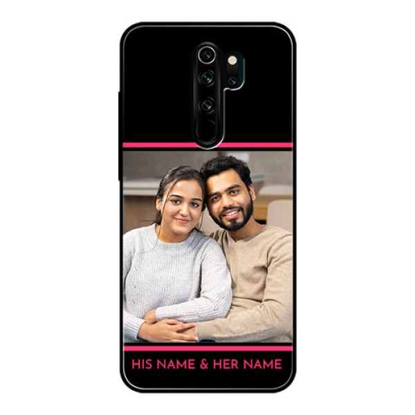 Redmi Note 8 Pro Custom Glass Mobile Case  - with Add Text Design