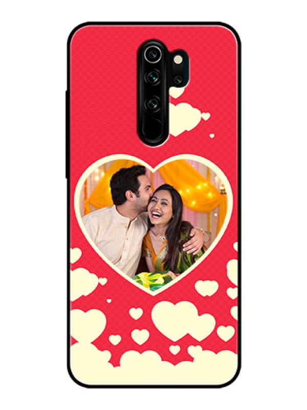 Custom Redmi Note 8 Pro Custom Glass Mobile Case  - Love Symbols Phone Cover Design