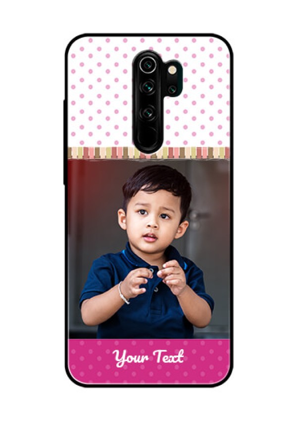 Redmi Note 8 Pro Photo Printing on Glass Case  - Cute Girls Cover Design