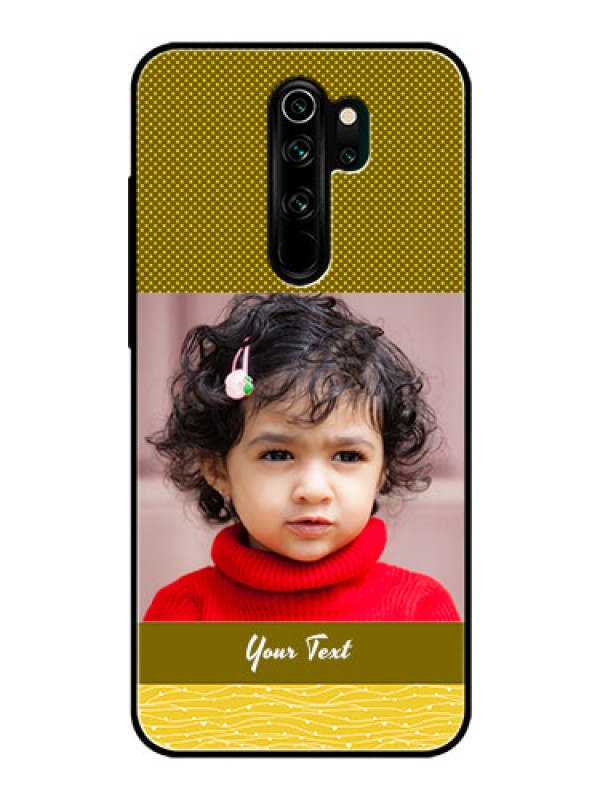Custom Redmi Note 8 Pro Custom Glass Phone Case  - Simple Green Color Design