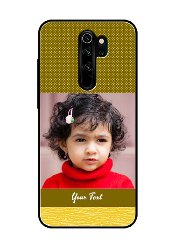 Redmi Note 8 Pro Custom Glass Phone Case  - Simple Green Color Design