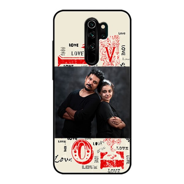Redmi Note 8 Pro Photo Printing on Glass Case - Trendy Love Design Case Redmi Note 8 Pro Photo Printing on Glass Case - Trendy Love Design Case