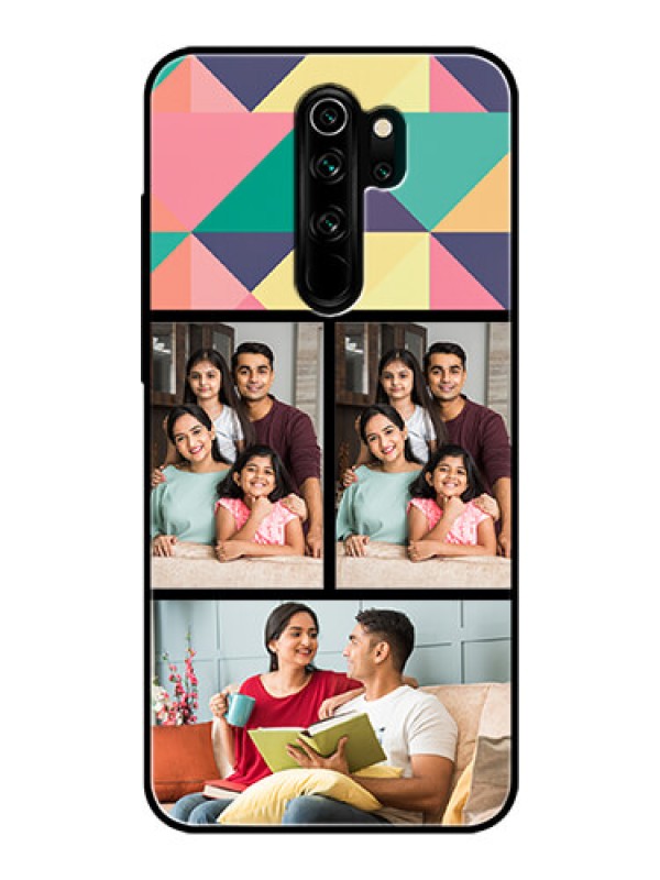 Custom Redmi Note 8 Pro Custom Glass Phone Case  - Bulk Pic Upload Design