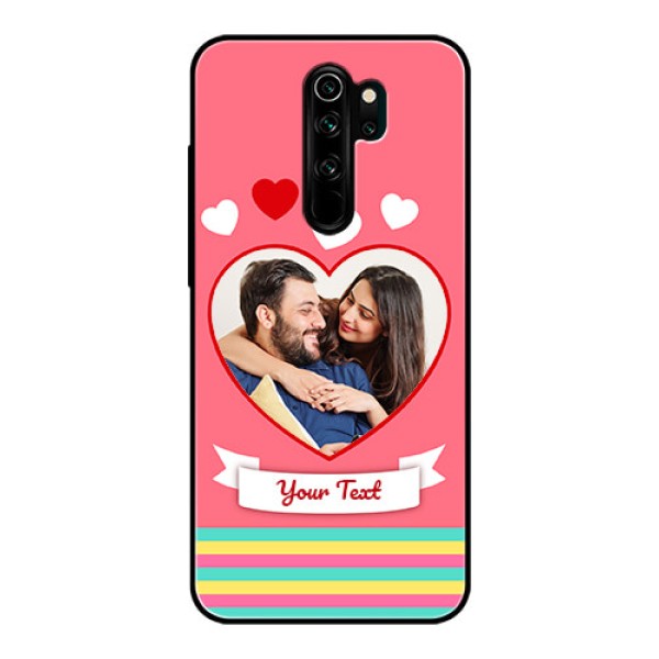 Redmi Note 8 Pro Photo Printing on Glass Case - Love Doodle Design Redmi Note 8 Pro Photo Printing on Glass Case - Love Doodle Design
