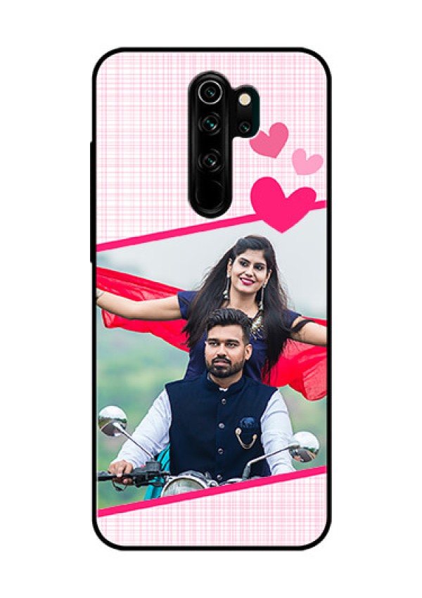 Redmi Note 8 Pro Custom Glass Phone Case  - Love Shape Heart Design
