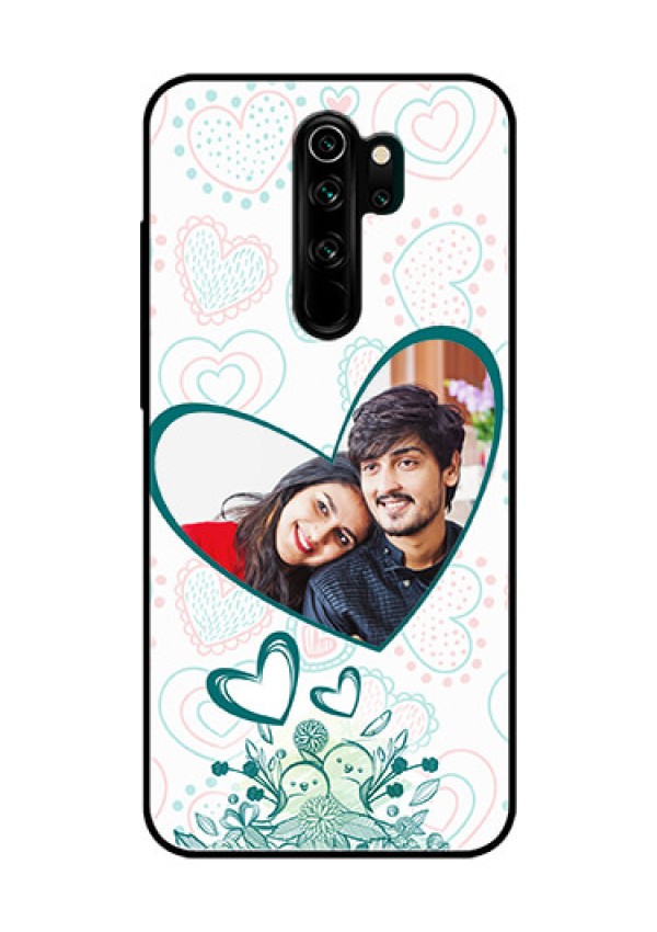 Redmi Note 8 Pro Photo Printing on Glass Case  - Premium Couple Design