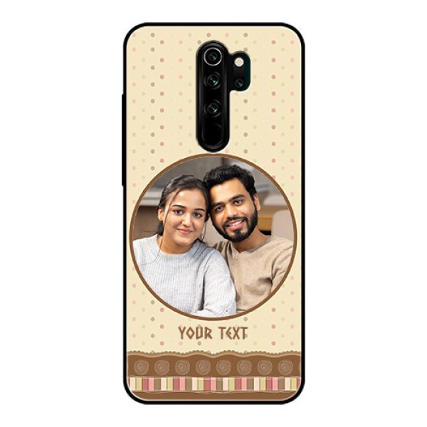 Redmi Note 8 Pro Custom Glass Mobile Case - Brown Dotted Mobile Case Design Redmi Note 8 Pro Custom Glass Mobile Case - Brown Dotted Mobile Case Design