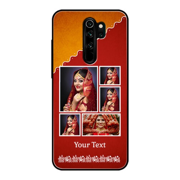Redmi Note 8 Pro Personalized Glass Phone Case - Wedding Pic Upload Design Redmi Note 8 Pro Personalized Glass Phone Case - Wedding Pic Upload Design