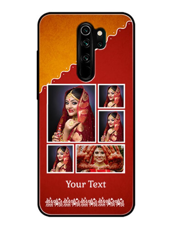 Custom Redmi Note 8 Pro Personalized Glass Phone Case  - Wedding Pic Upload Design