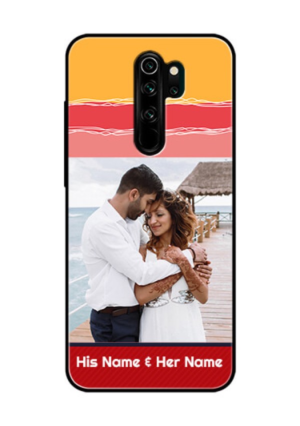 Redmi Note 8 Pro Custom Glass Mobile Case  - Colorful Case Design