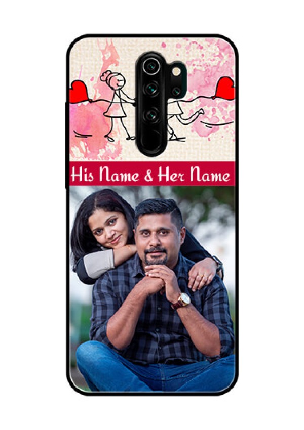 Redmi Note 8 Pro Photo Printing on Glass Case  - You and Me Case Design