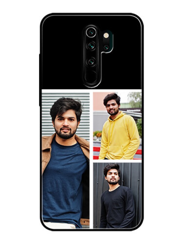 Custom Redmi Note 8 Pro Photo Printing on Glass Case  - Upload Multiple Picture Design