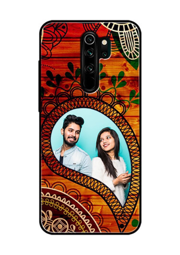 Redmi Note 8 Pro Personalized Glass Phone Case  - Abstract Colorful Design