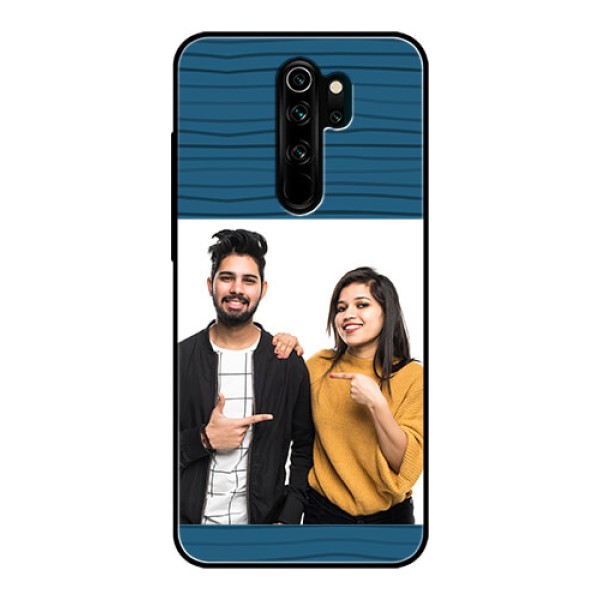 Redmi Note 8 Pro Custom Glass Phone Case - Blue Pattern Cover Design Redmi Note 8 Pro Custom Glass Phone Case - Blue Pattern Cover Design