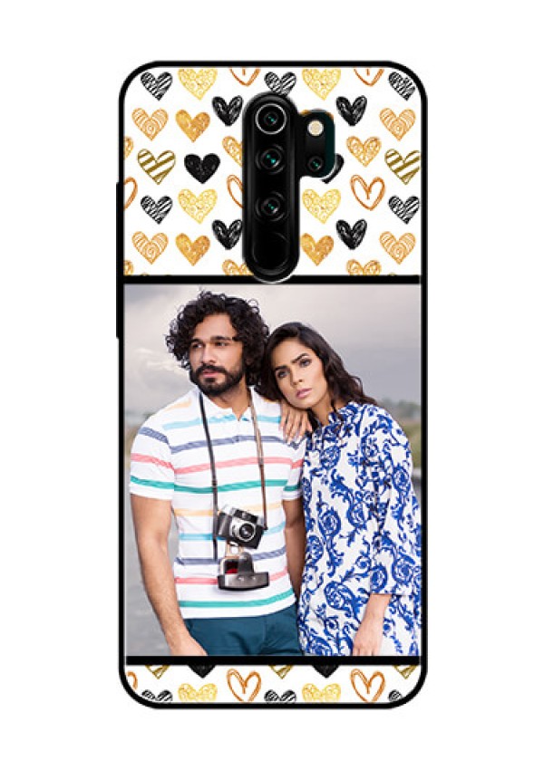 Redmi Note 8 Pro Photo Printing on Glass Case  - Love Symbol Design