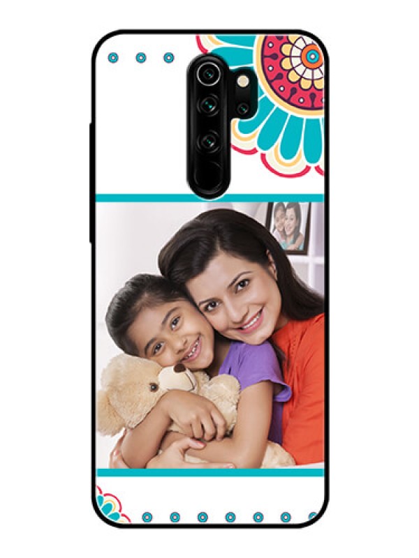 Custom Redmi Note 8 Pro Custom Glass Phone Case  - Flower Design