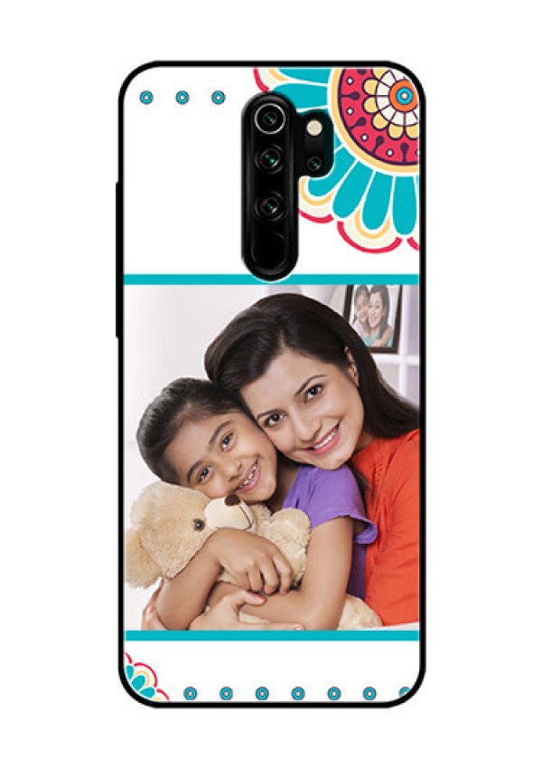 Redmi Note 8 Pro Custom Glass Phone Case  - Flower Design