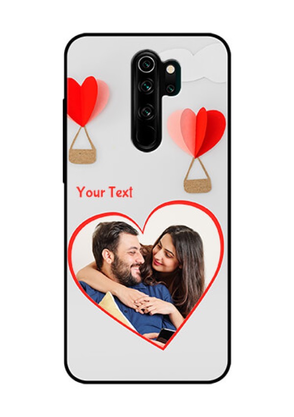Redmi Note 8 Pro Custom Glass Mobile Case  - Parachute Love Design