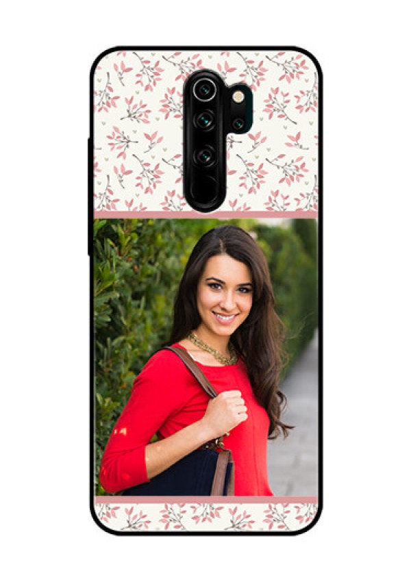 Redmi Note 8 Pro Custom Glass Phone Case  - Premium Floral Design