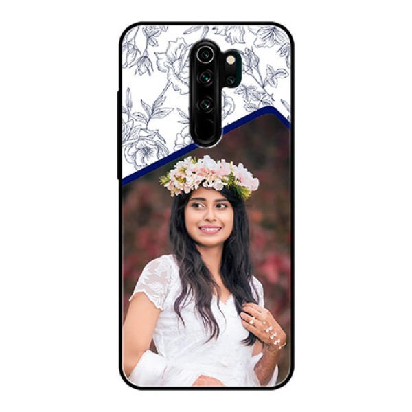 Redmi Note 8 Pro Personalized Glass Phone Case - Premium Floral Design Redmi Note 8 Pro Personalized Glass Phone Case - Premium Floral Design