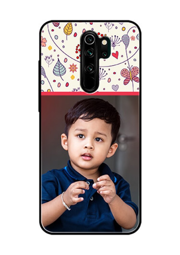 Redmi Note 8 Pro Custom Glass Mobile Case  - Premium Floral Design