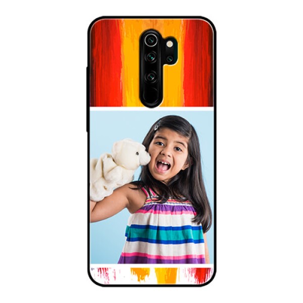 Redmi Note 8 Pro Personalized Glass Phone Case  - Multi Color Design