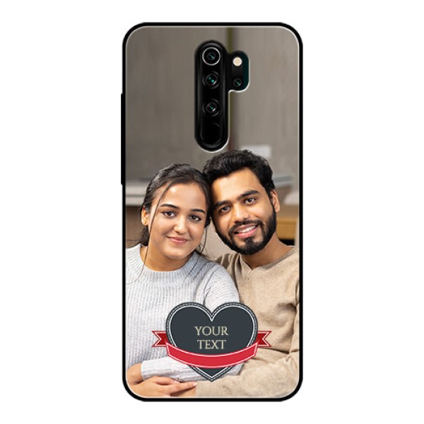Redmi Note 8 Pro Custom Glass Phone Case - Just Married Couple Design Redmi Note 8 Pro Custom Glass Phone Case - Just Married Couple Design
