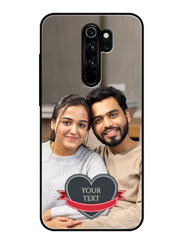 Custom Redmi Note 8 Pro Custom Glass Phone Case  - Just Married Couple Design