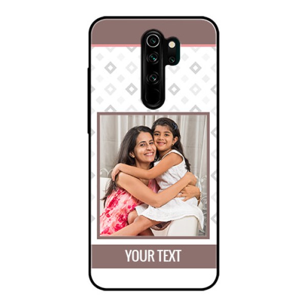 Redmi Note 8 Pro Photo Printing on Glass Case - Simple Diamond Design Redmi Note 8 Pro Photo Printing on Glass Case - Simple Diamond Design