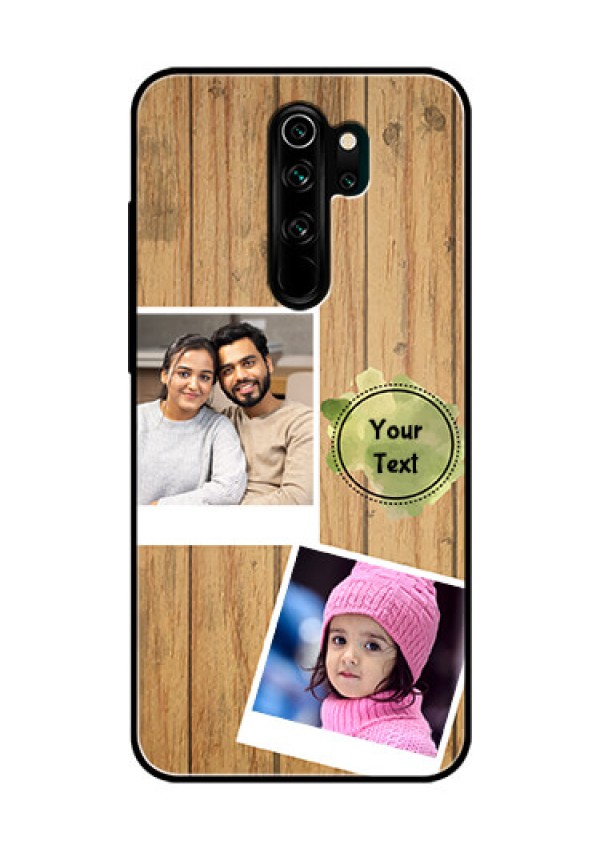 Redmi Note 8 Pro Custom Glass Phone Case  - Wooden Texture Design