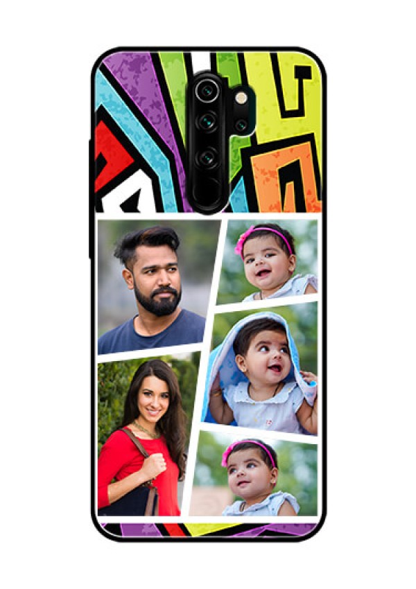 Redmi Note 8 Pro Custom Glass Phone Case  - Graffiti pattern Design