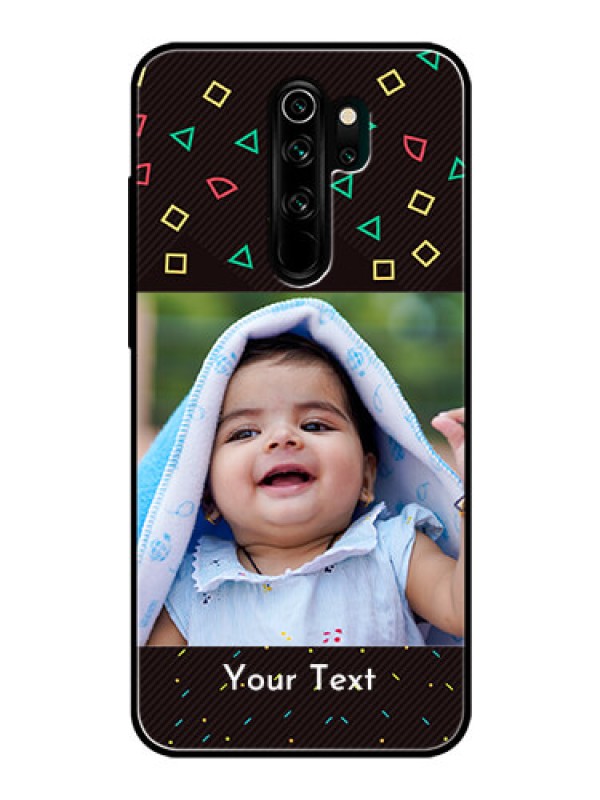 Custom Redmi Note 8 Pro Custom Glass Phone Case  - with confetti birthday design