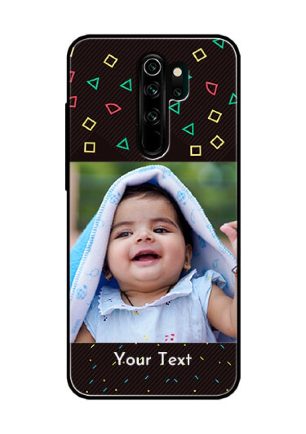 Redmi Note 8 Pro Custom Glass Phone Case  - with confetti birthday design
