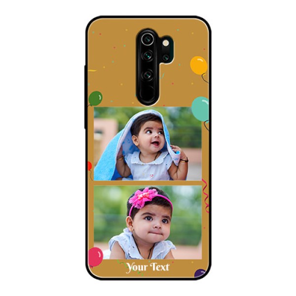 Redmi Note 8 Pro Personalized Glass Phone Case - Image Holder with Birthday Celebrations Design Redmi Note 8 Pro Personalized Glass Phone Case - Image Holder with Birthday Celebrations Design