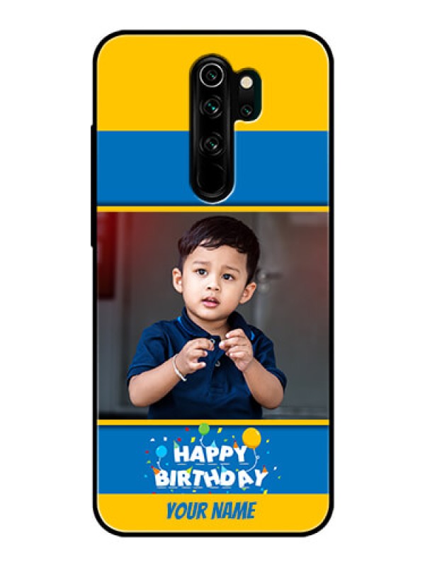 Custom Redmi Note 8 Pro Custom Glass Mobile Case  - Birthday Wishes Design