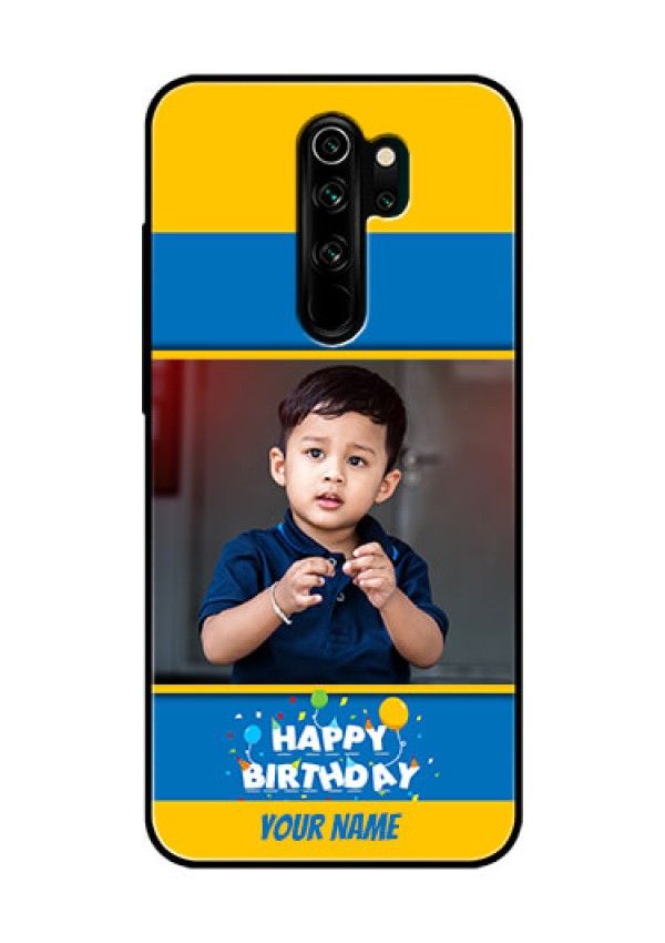 Redmi Note 8 Pro Custom Glass Mobile Case  - Birthday Wishes Design