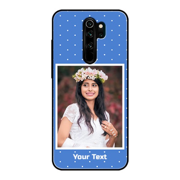 Redmi Note 8 Pro Photo Printing on Glass Case  - Polka dots design