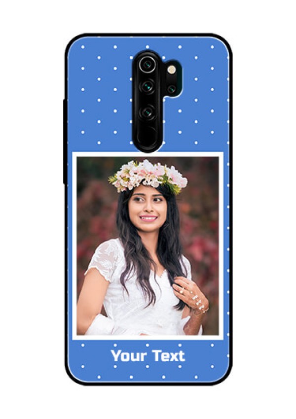 Redmi Note 8 Pro Photo Printing on Glass Case  - Polka dots design