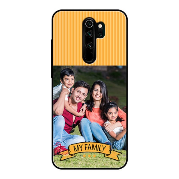 Redmi Note 8 Pro Custom Glass Phone Case  - My Family Design