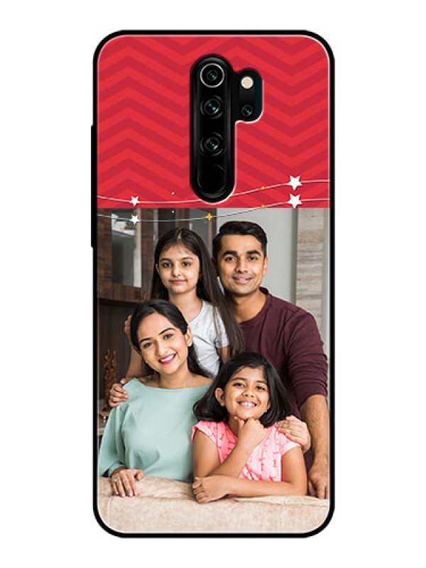 Custom Redmi Note 8 Pro Personalized Glass Phone Case  - Happy Family Design